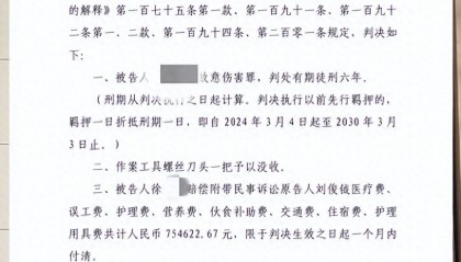 19岁网红“山东小钺钺”被邻居刺伤后脑,伤人者被判6年