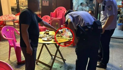 天降莴笋！长沙两男子吃宵夜遭遇高空抛物砸到餐桌上，谁扔的？谁担责？