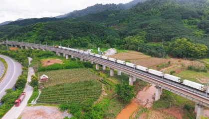 中老铁路前三季度进出口量值双增 黄金通道活力尽显