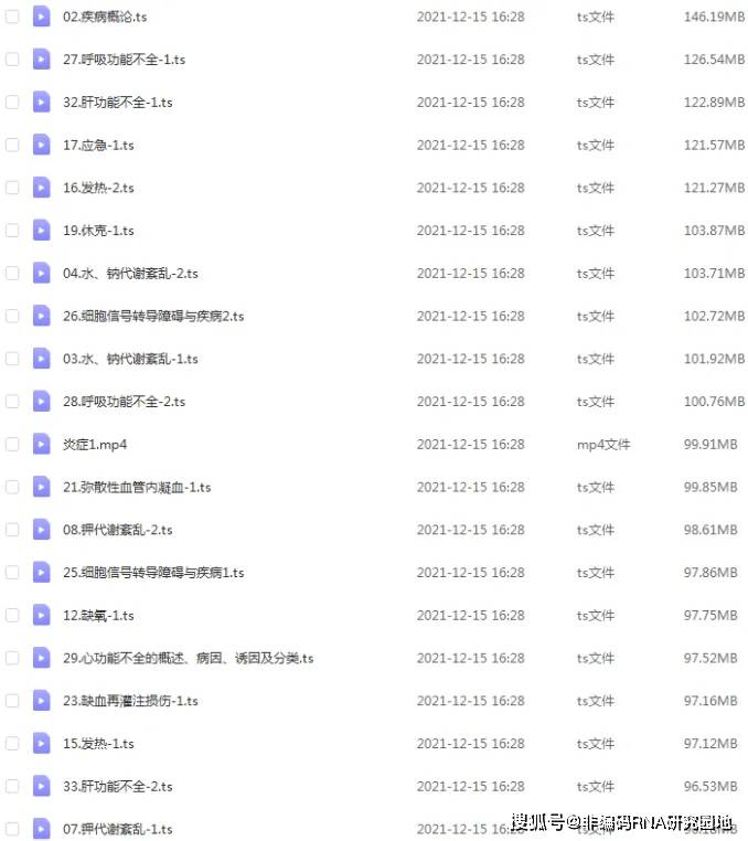 名校视频讲解！病理生理学